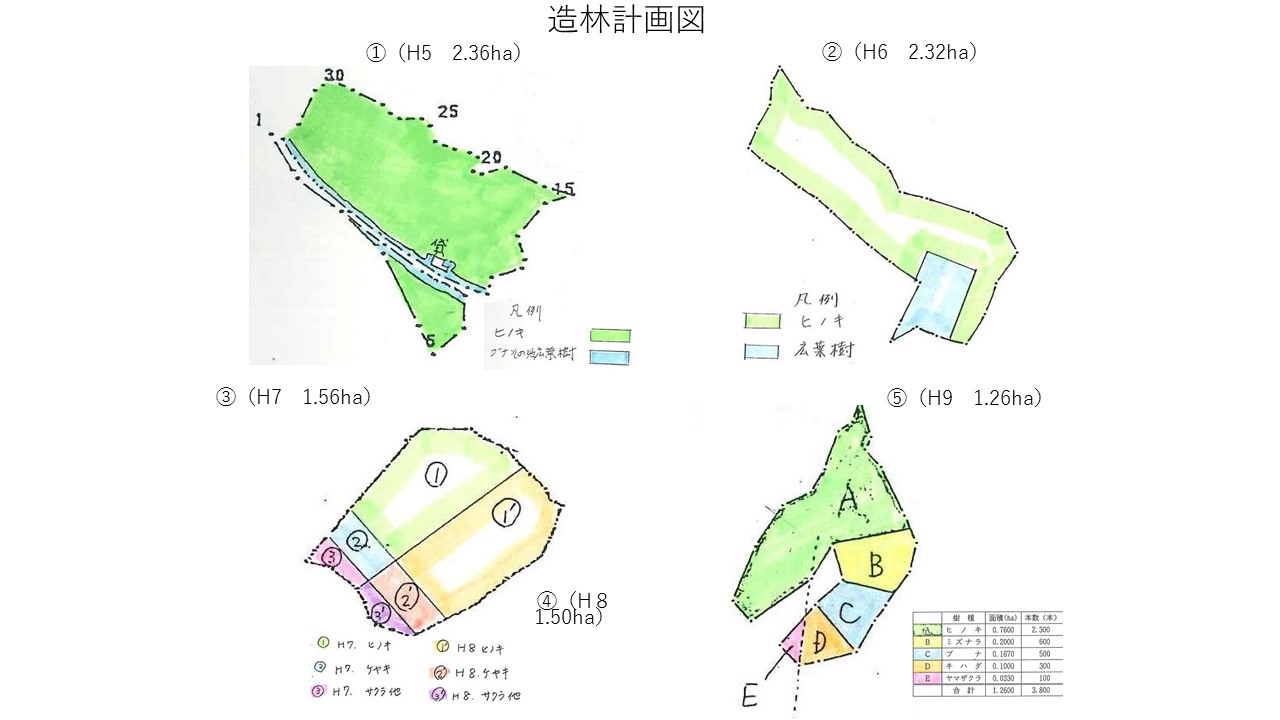 植栽図１（①～⑤回地）